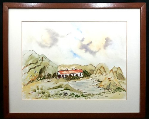Original irish art watercolour - original,