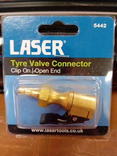 Clip tyre valve connector - on,