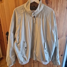 Baracuta Harrington Jacket XL Beige Blue Tartan Lining Men’s Classic G9 Style