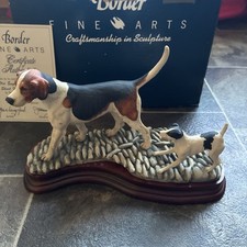 BORDER FINE ARTS old English FOXHOUND & terrier ltd 750 