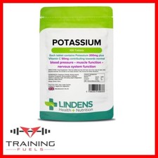 Lindens Potassium 200mg, 100 Tablets, Blood Pressure, Muscle Function