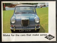 RILEY ELF Mk III - 1300 Mk II - 4/SEVENTY TWO Car Sales Brochure Sept 1968 #2582