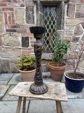 Large Floor Candle Stick Wood