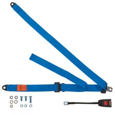 Front Static Seat Belt For Rickman Ranger Jeep 2dr  Blue