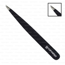 BLACK FINE POINTED TIP EYEBROW FACIAL BODY HAIR REMOVAL PLUCKING CRAFT TWEEZERS