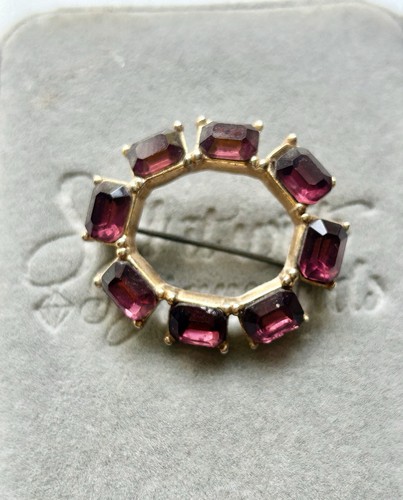 Antique rolled gold - , amethyst