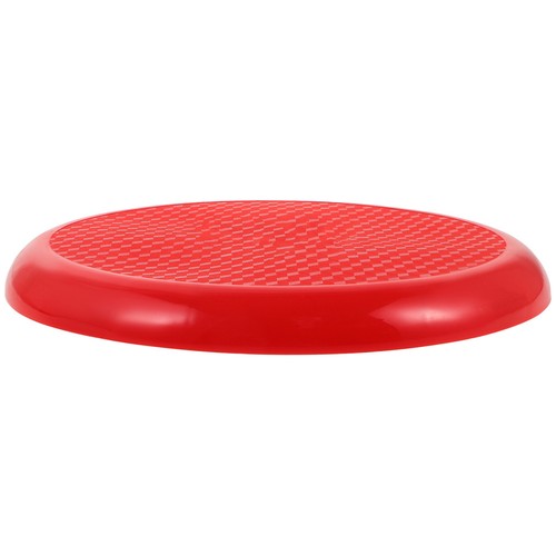 Red round plastic stool - plastic, seat
