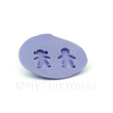 Dolls House Miniature Gingerbread Man and Woman Mould
