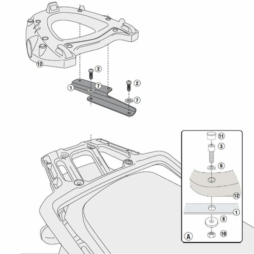 Kr6403 luggage rack - rack, with
