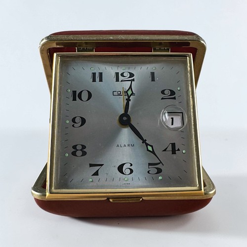 Coral travel alarm - coral, clock