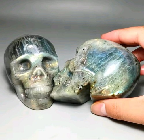 Labradorite crystal skull - labradorite,