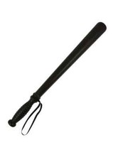 Large black police truncheon - police,
