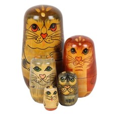 Cat Russian Dolls Matryoshka