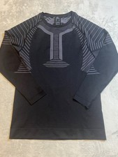 Crivit Base Layer Top Mens XXL Black Seamless Stretch Thermal Sports Top Warm