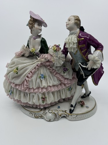 Antique irish dresden - antique,