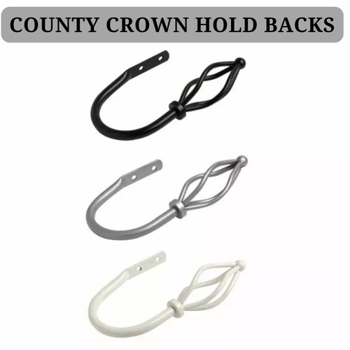 County crown curtain holdbacks - county,