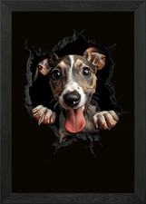 Whippet Framed Wall Art Poster