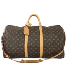 EGA Louis Vuitton Monogram Keepall Bandouliere 55 Boston Hand Bag*/8BJ0217