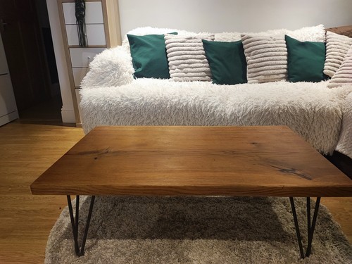 Handmade solid oak coffee - handmade,