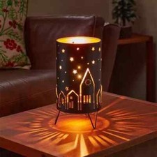 Christmas Nativity Scene Lantern Lighting LED Light Up Lamp Home Xmas Decor