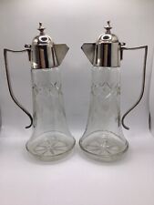 Cut Glass Silver Plated Claret