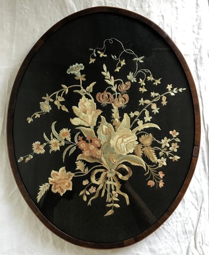 Antique silk floral - antique,