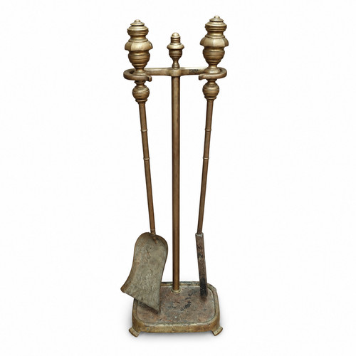 Vintage brass fireplace - vintage,