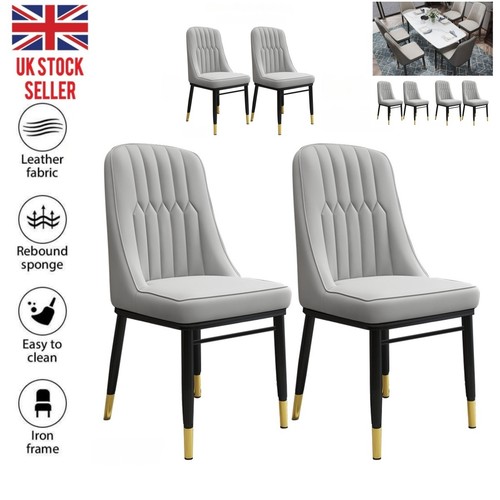 4pcs faux leather dining - leather,