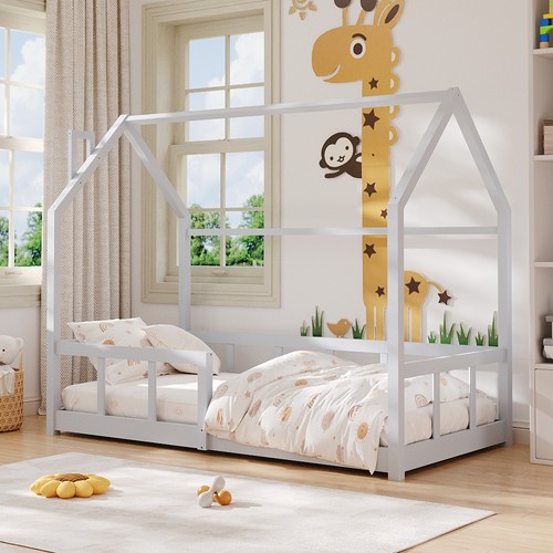 Wooden bed frame treehouse - bed,
