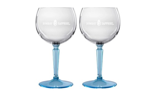 Bombay sapphire acrylic - 2x,