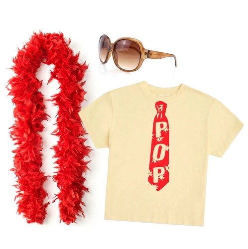 Ladies pop tie costume set - pop,