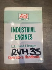 Lister Diesels Industrial Engines L T H and J Ranges Operators Handbook RVH 35