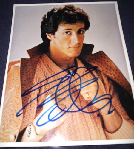 Sylvester stallone signed 8x10 - sylvester,