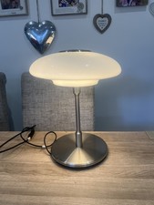 Retired IKEA Lamp 40cm Glass/Silver Nickel-Plated TÄLLBYN - Hand Blown Glass
