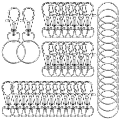 70pcs swivel snap hooks with - 70pcs,
