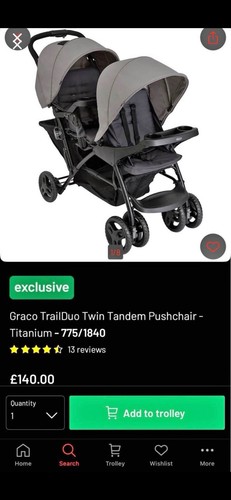 Graco trailduo double - trailduo, tandem