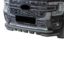 Black Bull Bar Nudge Double Spoiler Bar City Guard Shark for Ford Ranger 2023-Up