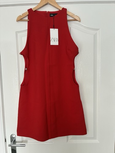 Red zara mini dress with - mini,