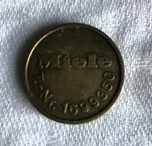 Miele brass token washing - brass,