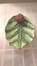 Italian Majolica Cabbage Leafe