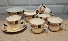Clifton China Verdun W H & S Wildblood blue Heath & Sons part tea set 14pc