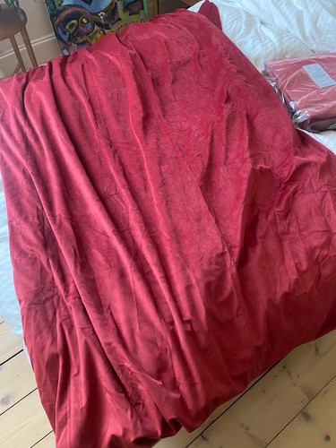 Pair john lewis red velvet - of,