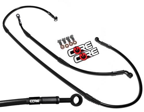 Black brake lines for honda - black,