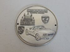 Vintage Metal Porsche Parade Europe 1990 Fritz Reu &Co Club Badge Auto Emblem