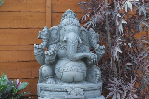 Large ganesh statue stone - statue,