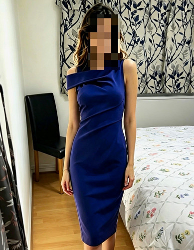 Karen millen blue satin one - millen,