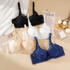Women Push Up Lace Bra Padded