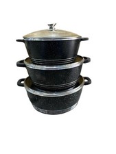 3 Pieces Black Jumbo Marble