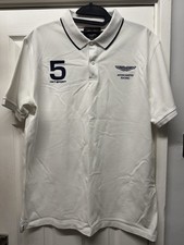 Amazing Hackett Aston Martin Racing Polo Shirt In White Size Large