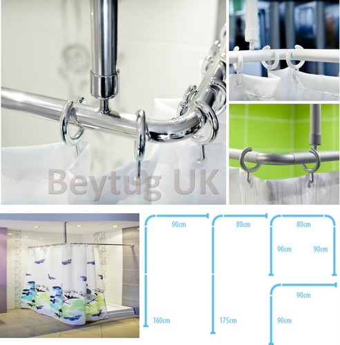 Shower curtain rail - curtain, rail/rod